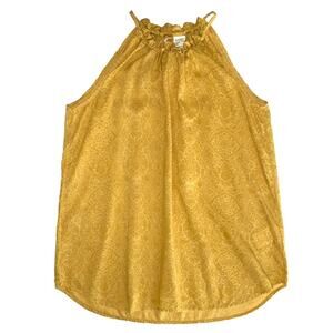 NEW Levi’s Printed Yellow Halter Tank Top Size XS